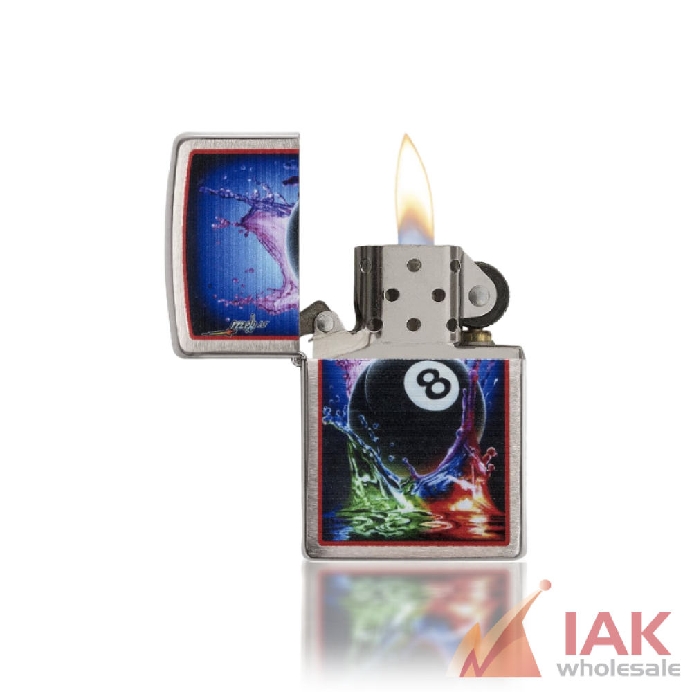Zippo 8 Ball Colorful Splash Lighter Z2070