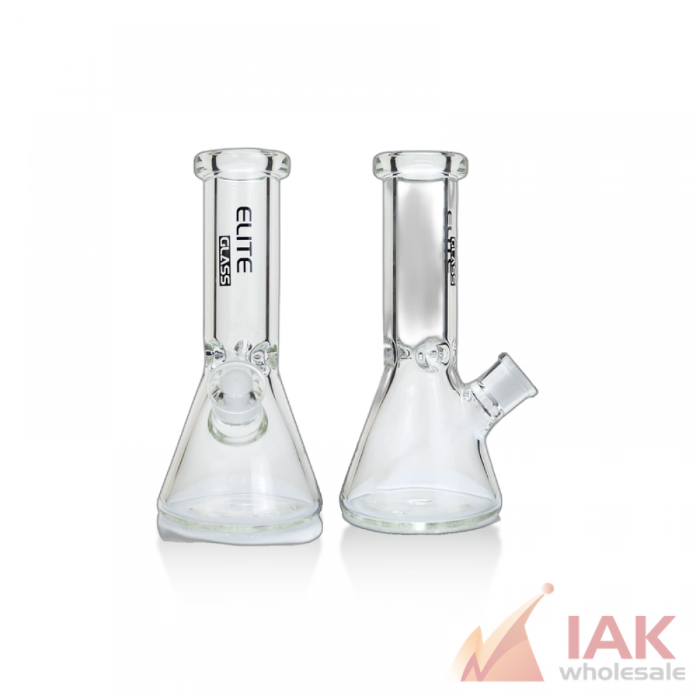 Elite Glass 9mm Thick Clear Beaker Water Pipe