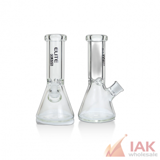 Elite Glass 9mm Thick Clear Beaker Water Pipe