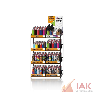 Bic Lighter 8 Tier Wire Rack 382pc Display