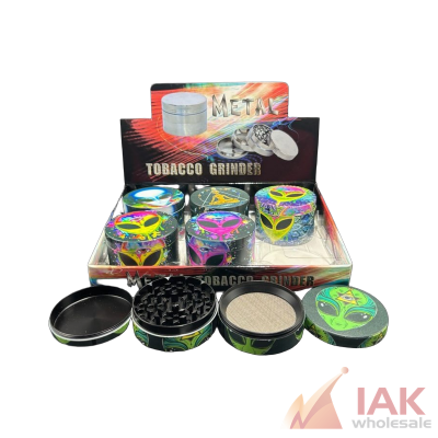63mm Tie Dye Alien Grinders 6CT