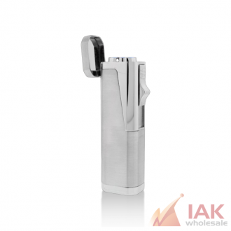 Triple Torch W/cigar Punch..silver(3004)