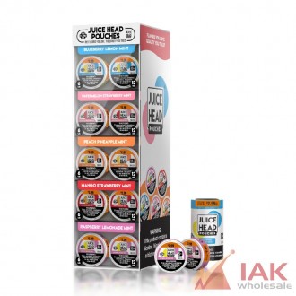 Juice Head Nicotine Pouches Lighted Counter Display 5pk 14ct – 70 Can Assortment