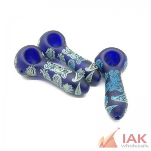 Dogg Lbs 4" Hazely Hand Pipe – Compact Borosilicate Glass Pipe