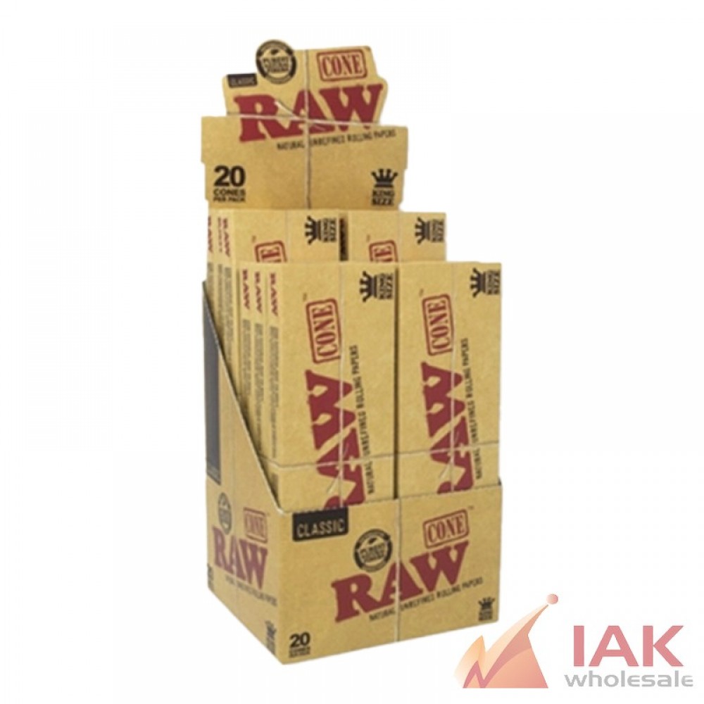 RAW Classic Cones 1 1/4 20PK – 12 Count Box