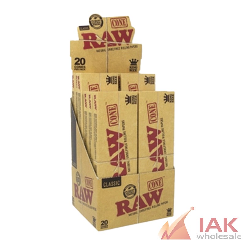 RAW Classic Cones 1 1/4 20PK – 12 Count Box