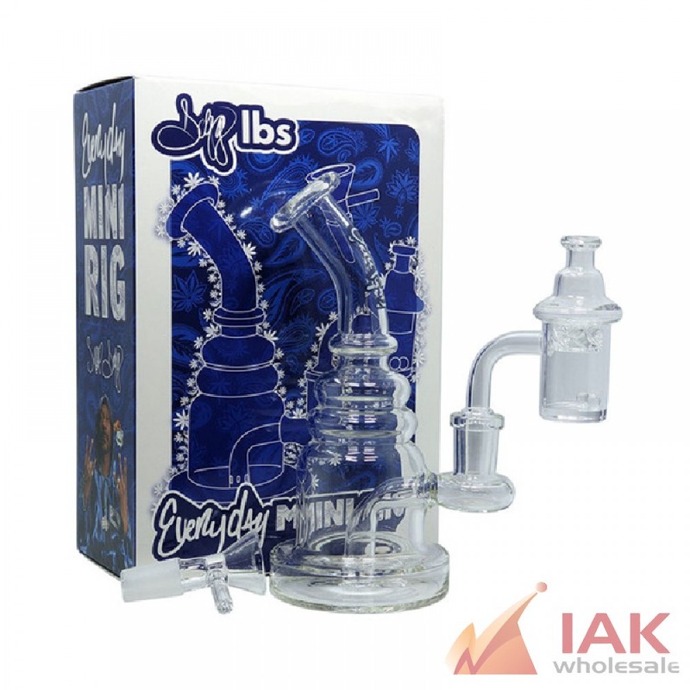 Dogg Lbs 6.5" Everyday Mini Rig Double Drip Waterpipe Set