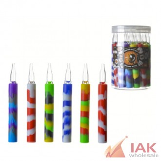 Silicone Nectar Collector W/ Glass Tip Sa292 – 27 Count