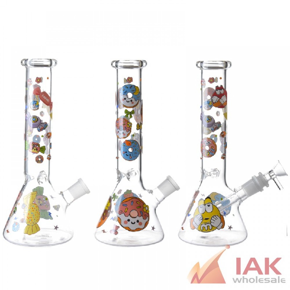 10" Glass Beaker Water Pipe – CGB1359-5-BKR