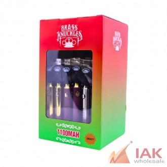 Brass Knuckles 510 Battery 1100mah 30 Count High-capacity Display Pack