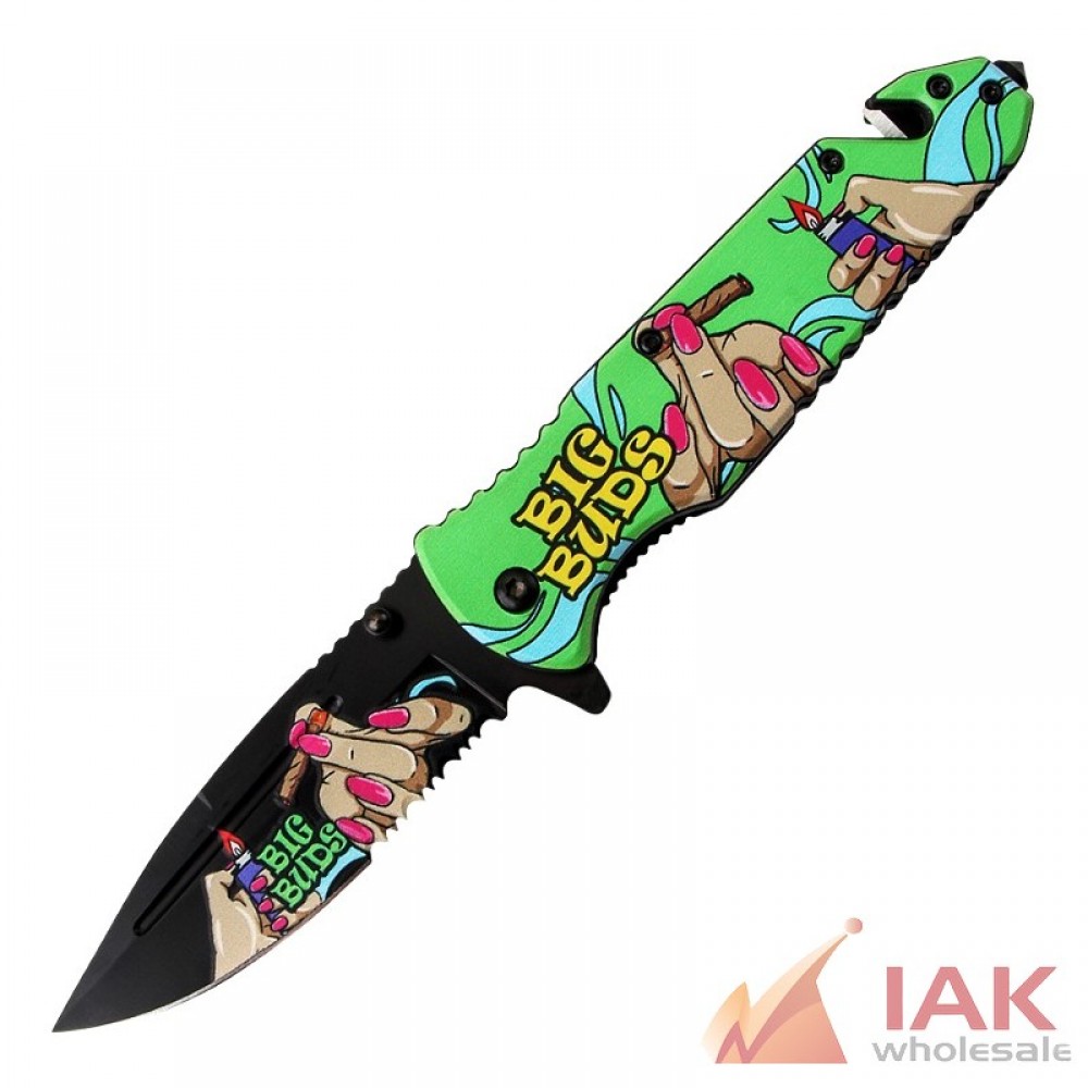 Fast Opening Big Buds Knife Compact Folding Utility Knife