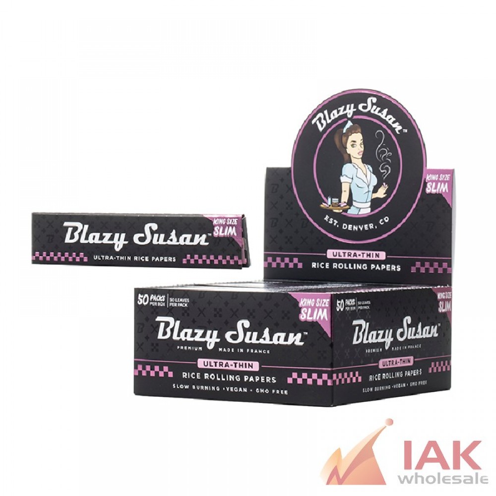 Blazy Susan Ultra Thin Papers King Size Slim 50 Count Premium Rolling Papers
