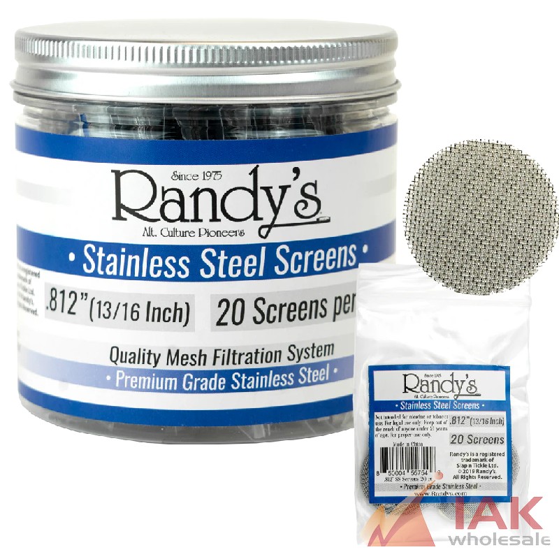 Randy’s .812" Stainless Steel Screen Jar 20 Pack (36 Count)