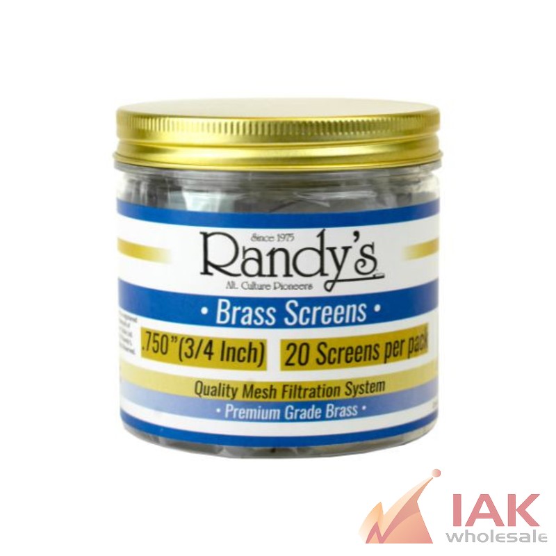 Randy’s .750" Brass Screen Jar 20 Pack 36 Count