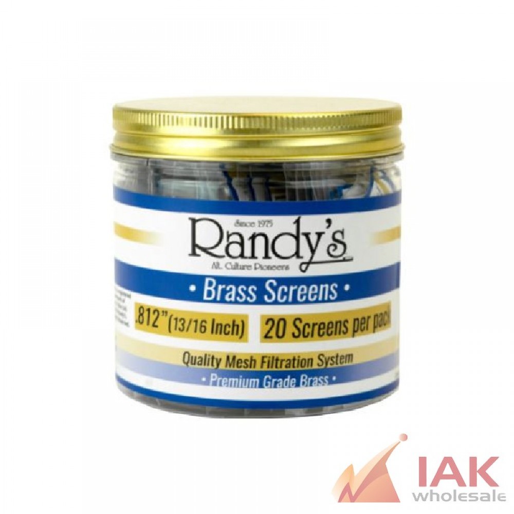 Randy’s .812" Brass Screen Jar 20 Pack 36 Count