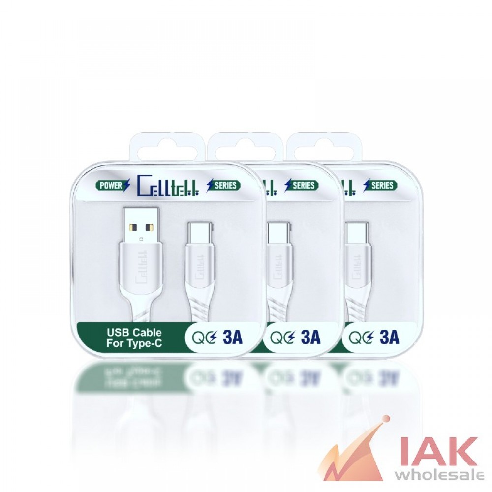 Celltekk Power Series USB-C to Type-C Cable 3.5ft 10 Count