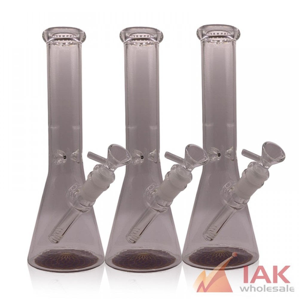 10" Bottom Decal Beaker Water Pipe with 14M Bowl