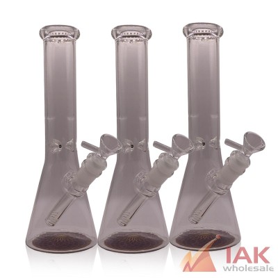 10" Bottom Decal Beaker Water Pipe with 14M Bowl