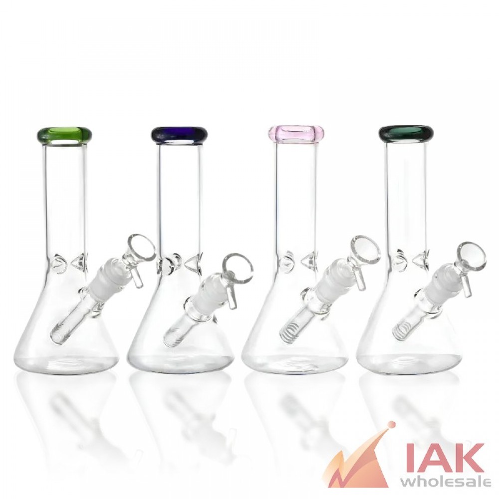 10" Color Trim Beaker Water Pipe with 14M Bowl