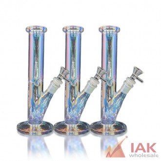 10" Electro Plated Straight Water Pipe With 14m Bowl