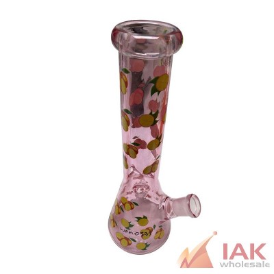 12" Glow in the Dark Beaker Water Pipe with 14M Bowl