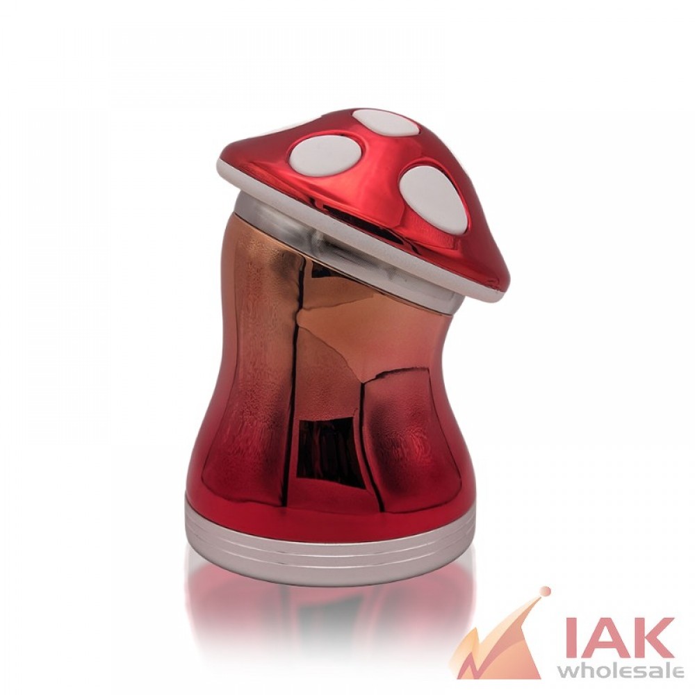 2.8" Electro Plated Curved Mushroom 4 Part Grinder