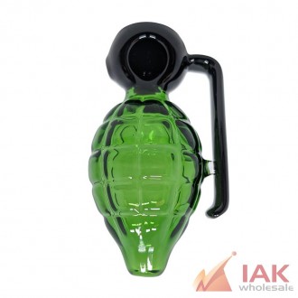4.3" Grenade Hand Pipe – Borosilicate Glass Novelty Hand Pipe