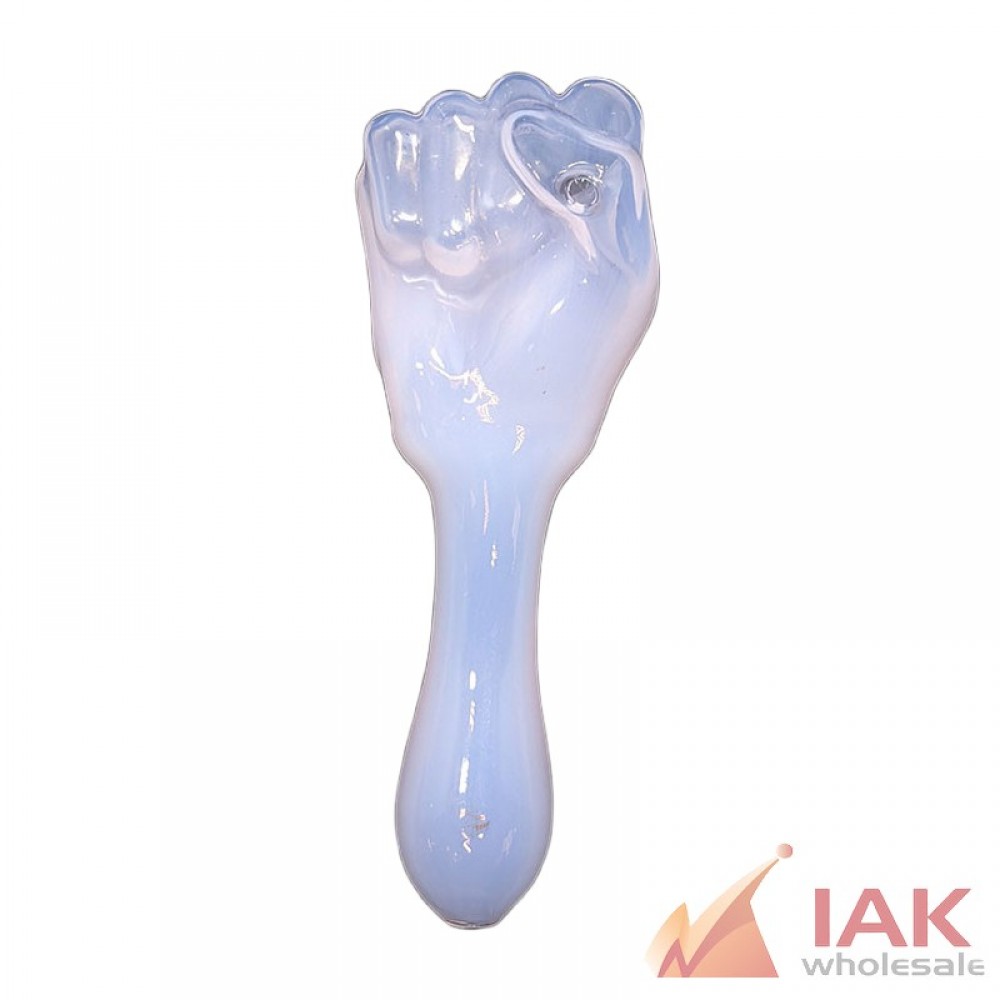 Fist-Shaped Hand Pipe 4.5" Borosilicate Glass Novelty Pipe