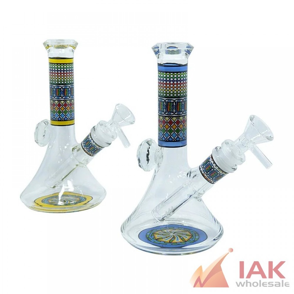 Decal Beaker Water Pipe 7" with 14M Bowl