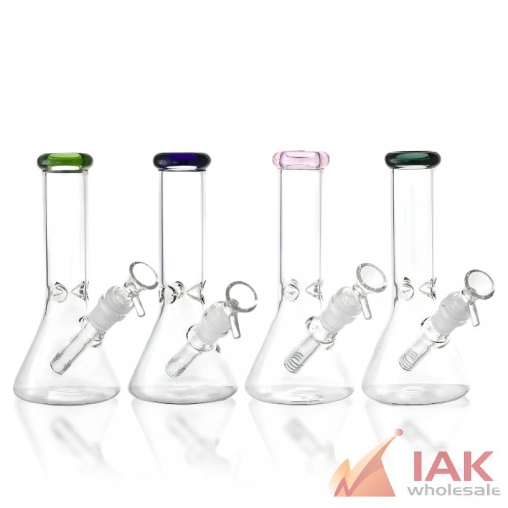 Color Trim Beaker Water Pipe 8" with 14M Bowl