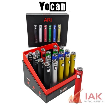 Yocan ARI Slim 350mAh 510 Battery - 20 Count Display
