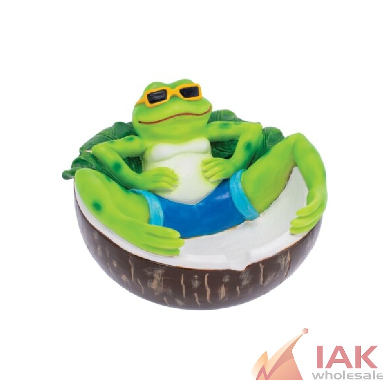 Fujima Chilling Green Frog Ashtray