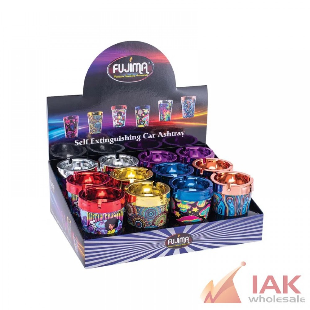 Fujima Trippy Shroom Car Ashtray 12 Count Display