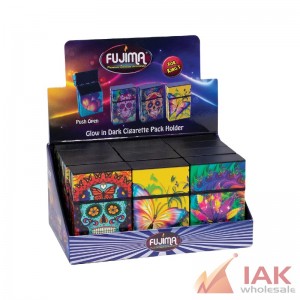 Fujima Plastic Cigarette Box Assorted Designs 12 Count Display