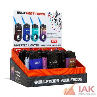 Wulf Vert Butane Torch 9 Count Display