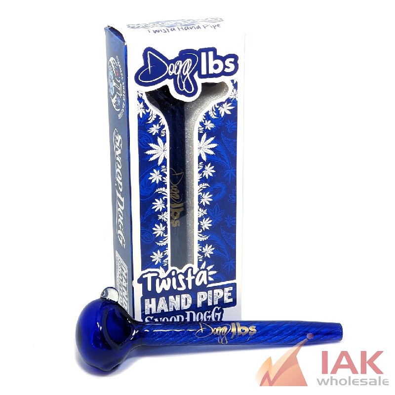 Dogg lbs 7" Twisted Spoon Hand Pipe - Blue