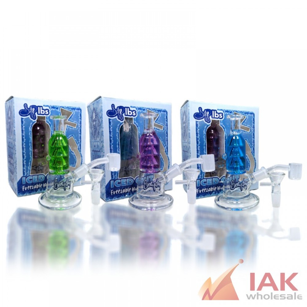 Dogg lbs 5.5" Iced Out Freezable Water Pipe with 14mm Banger