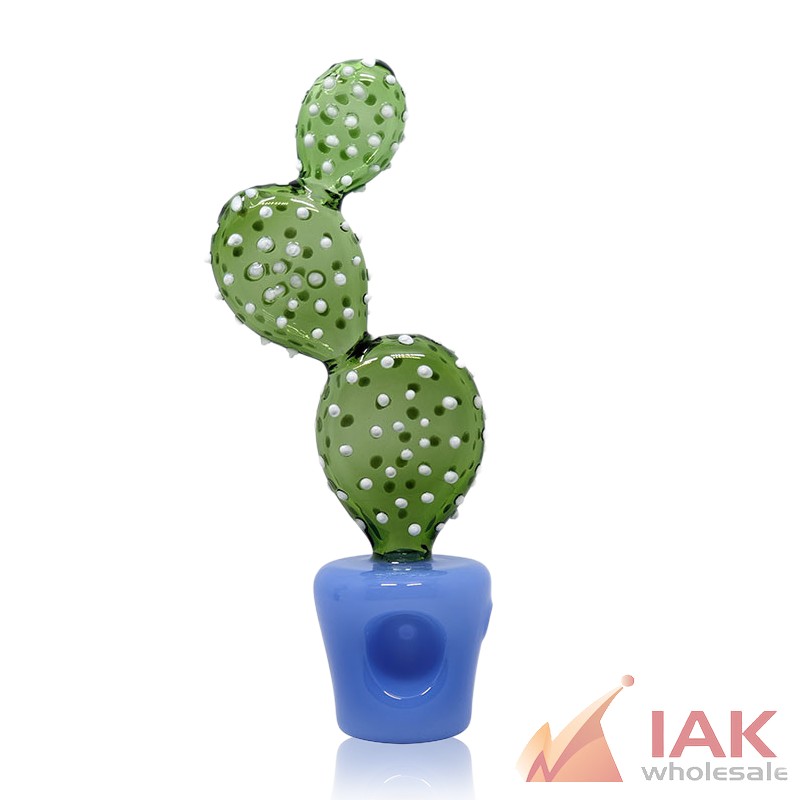 7" Prickly Cactus Pot Hand Pipe