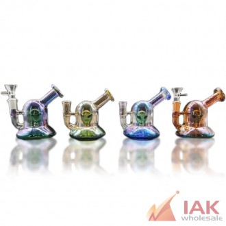 5" Electro Plated Alienship Water Pipe Box Set With 14m Bowl