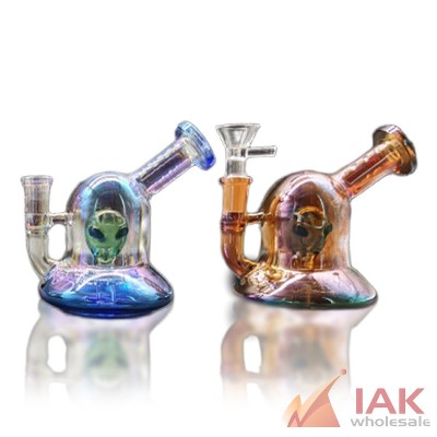 5" Electro Plated Alienship Water Pipe Box Set with 14M Bowl