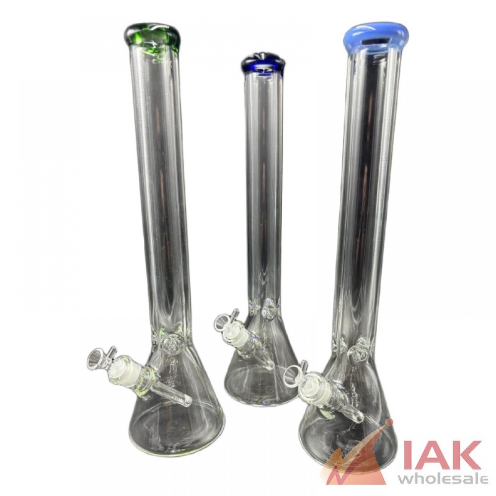 Tall Color Ring Beaker Water Pipe