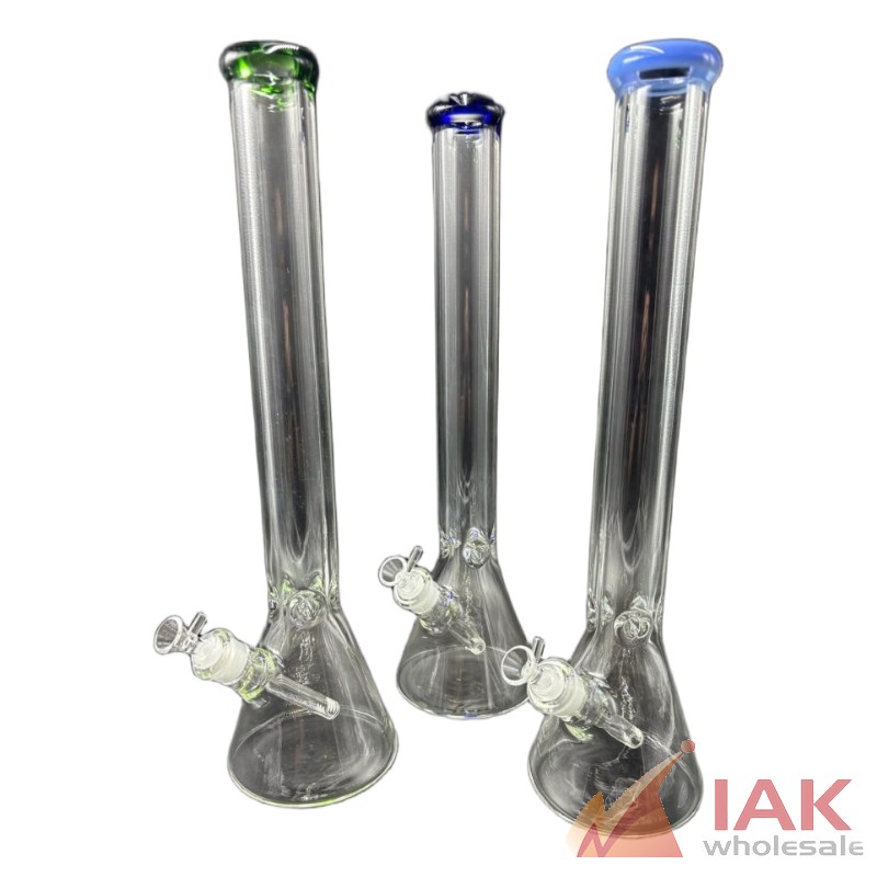 Tall Color Ring Beaker Water Pipe