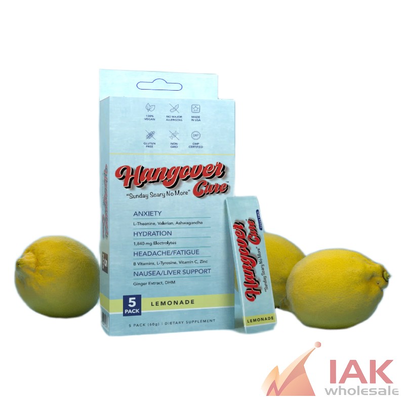 Hangover Cure Lemonade Powder Sachets 5PK 12CT