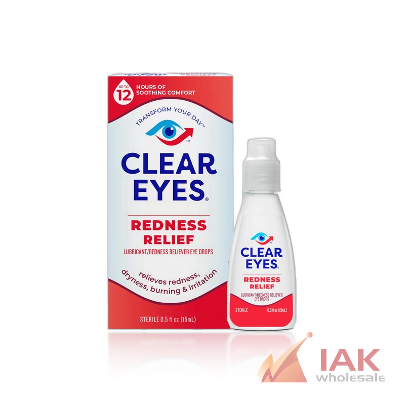 Clear Eyes Eye Drops 0.5oz 6CT Display – Redness Relief Eye Care