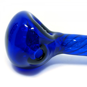 Dogg lbs 7" Twisted Spoon Hand Pipe - Blue