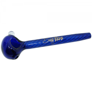 Dogg lbs 7" Twisted Spoon Hand Pipe - Blue
