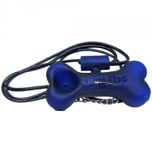 Dogg lbs 3" Mini Dogg Bone Hand Pipe Necklace - Blue