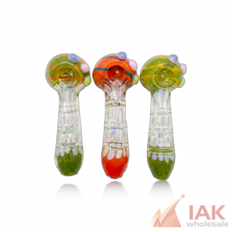 5in Frit Art Slyme Work Inner Rim Hand Pipe Srhan0019