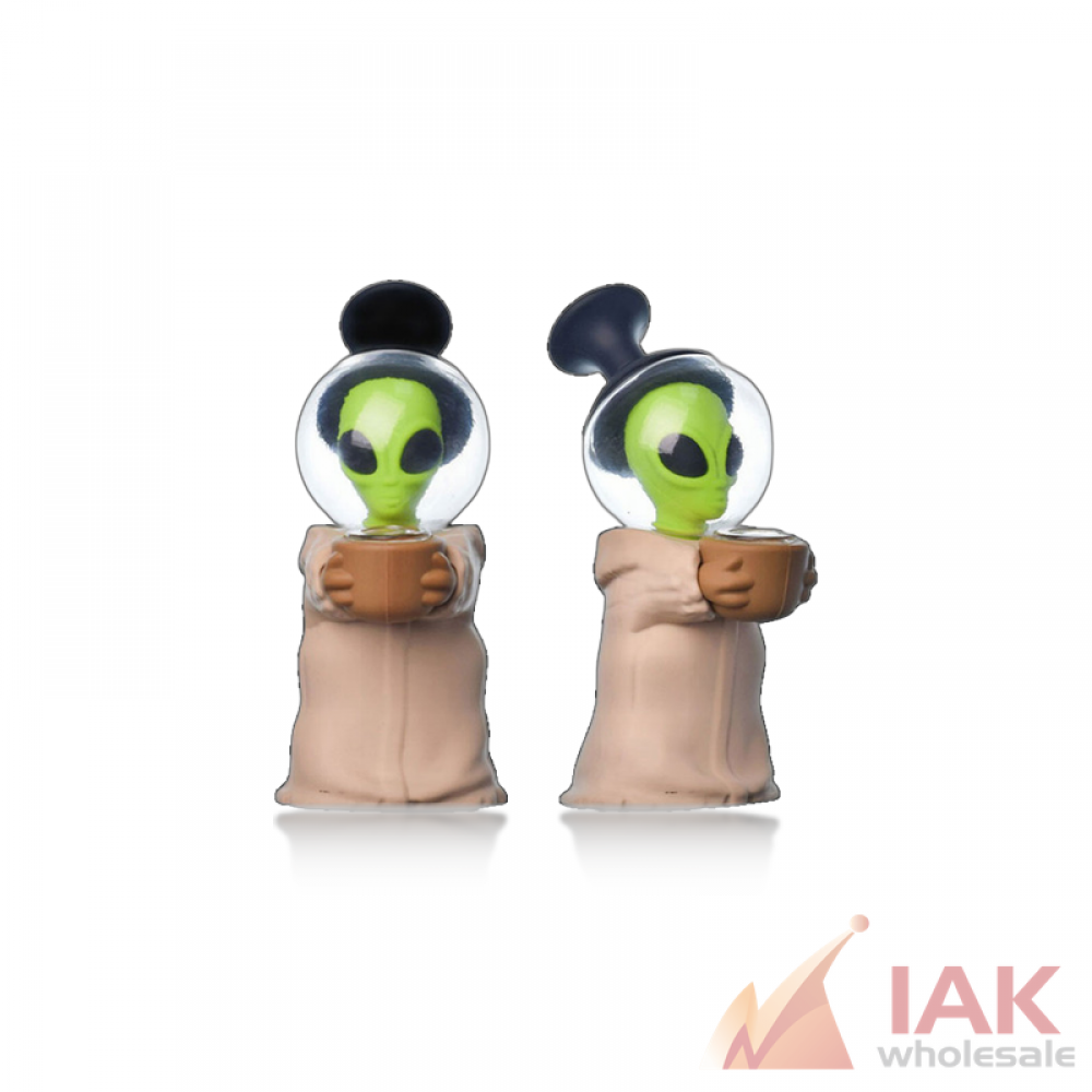 6.7IN Silicone Alien Bubbler Hand Pipe FTHAN0714