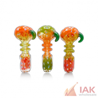 5in Spike Art With Double Rim Hand Pipe Srhan0021